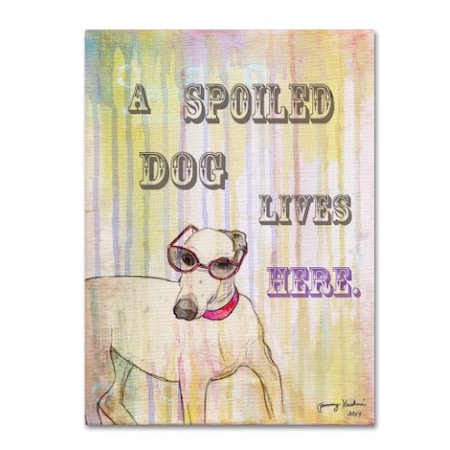 Tammy Kushnir 'Spoiled Dog' Canvas Art,35x47